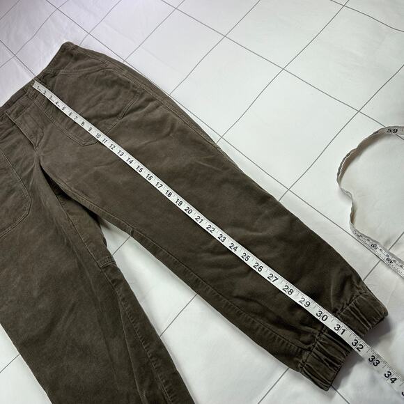 Banana Republic Pants Womens 10 Petite Brown Corduroy Jogger Utility Ankle Zip - Picture 12 of 13